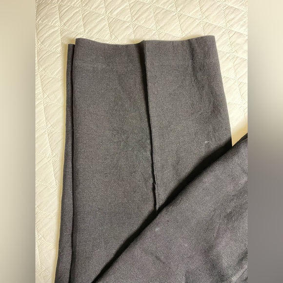 Talbots Size 14 Black 100% Linen Lightweight Cropped Elastic Waistband Pants - Picture 14 of 15